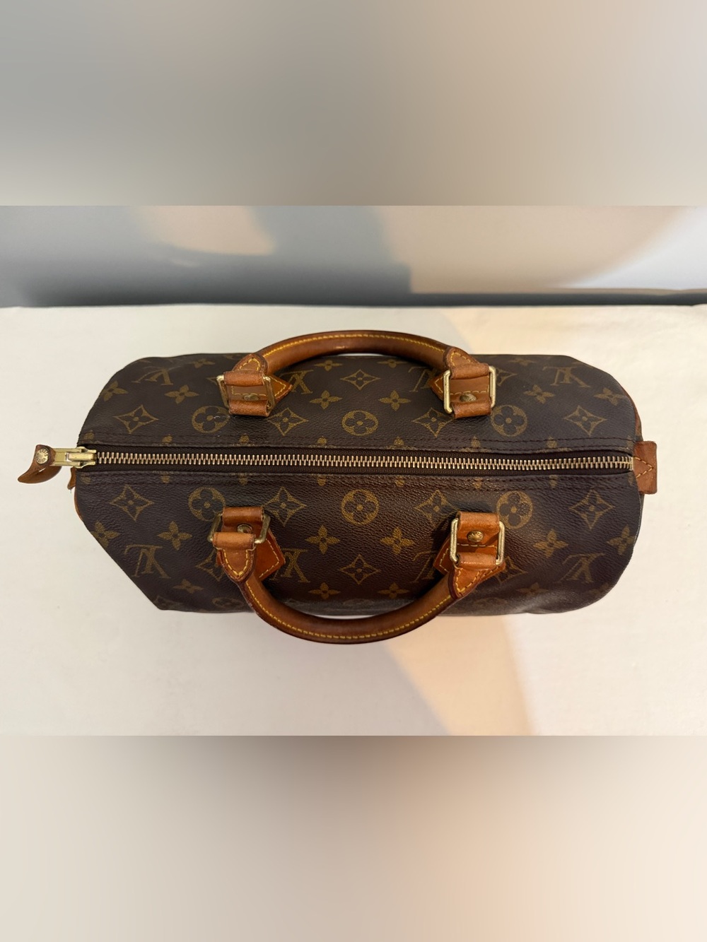 Louis Vuitton Speedy 30 Brown Monogram Satchel With Lock & Key - Picture 9 of 17
